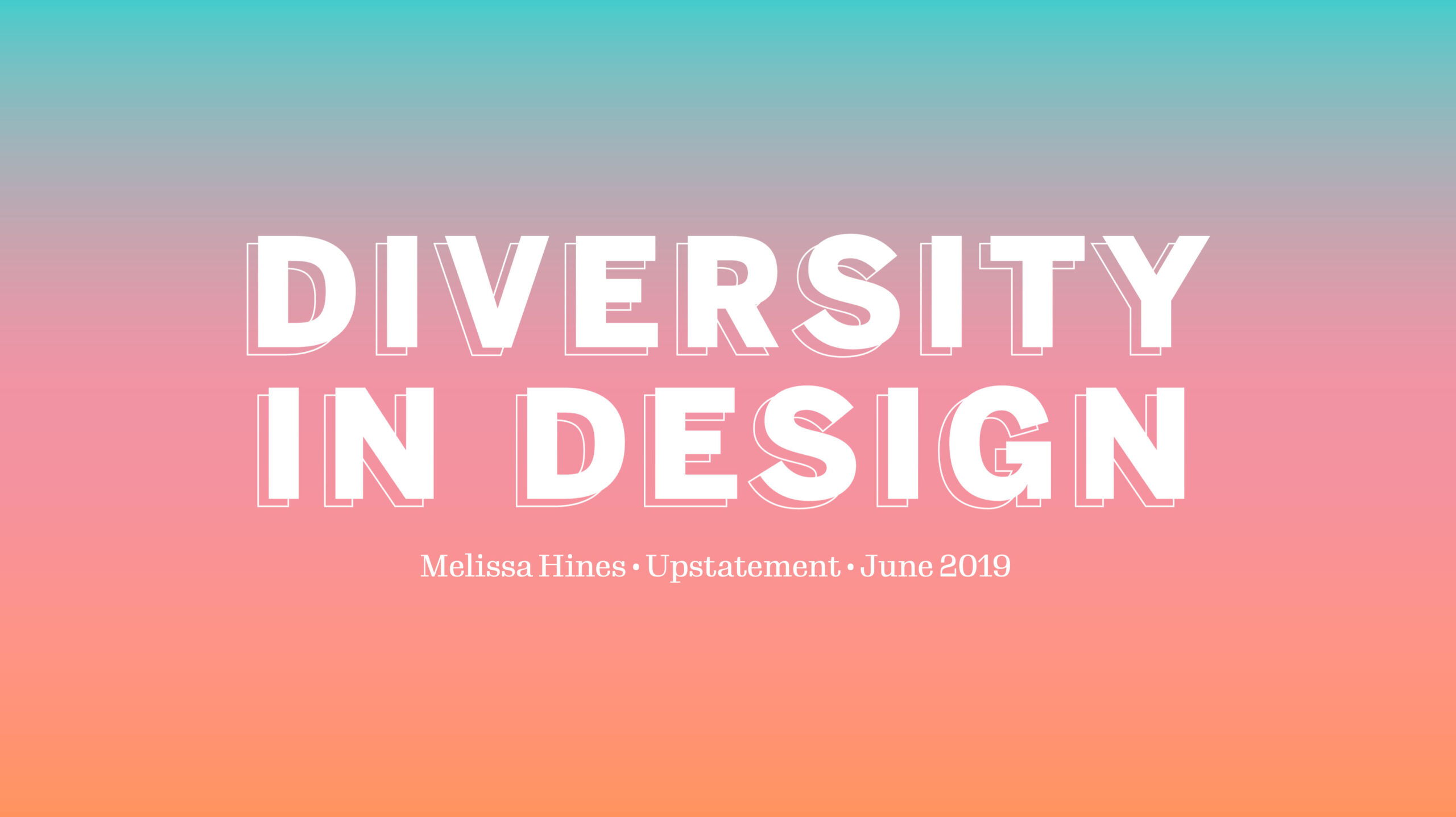 Diversity In Design cover slide