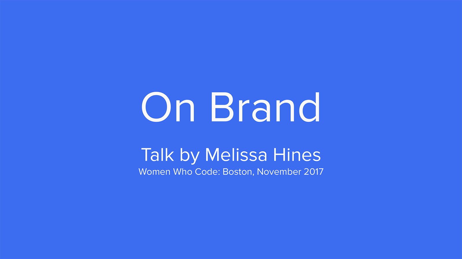 On Brand Design Talk Cover