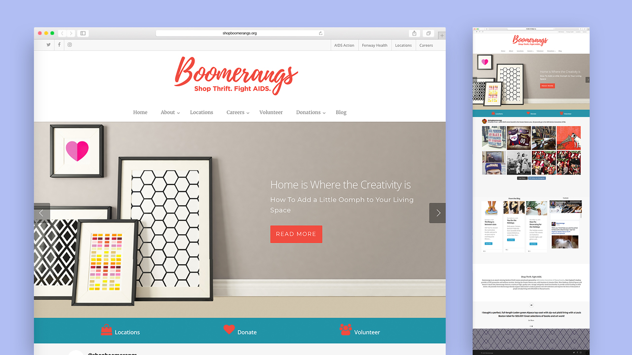 Boomerangs Website Redesign