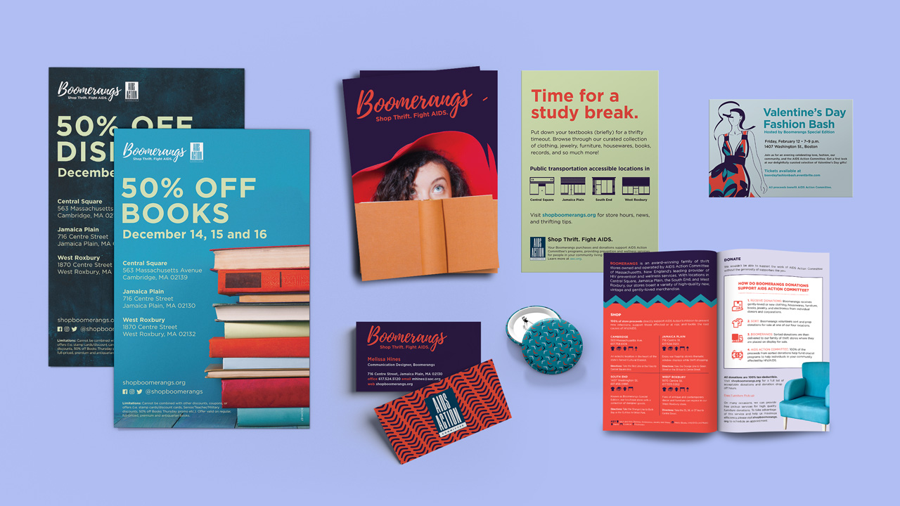 Boomerangs Print Collateral