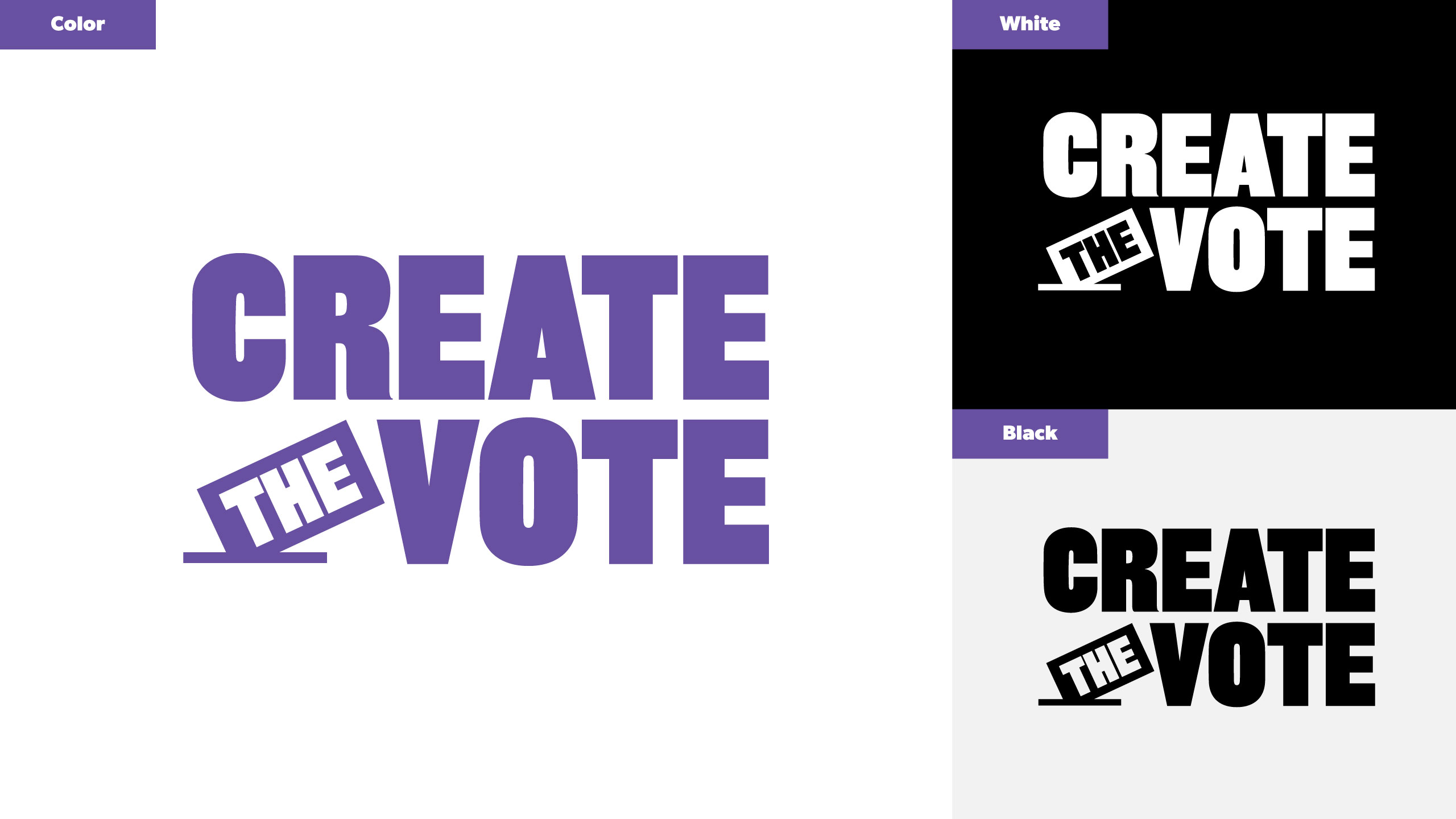 Create the Vote logo suite